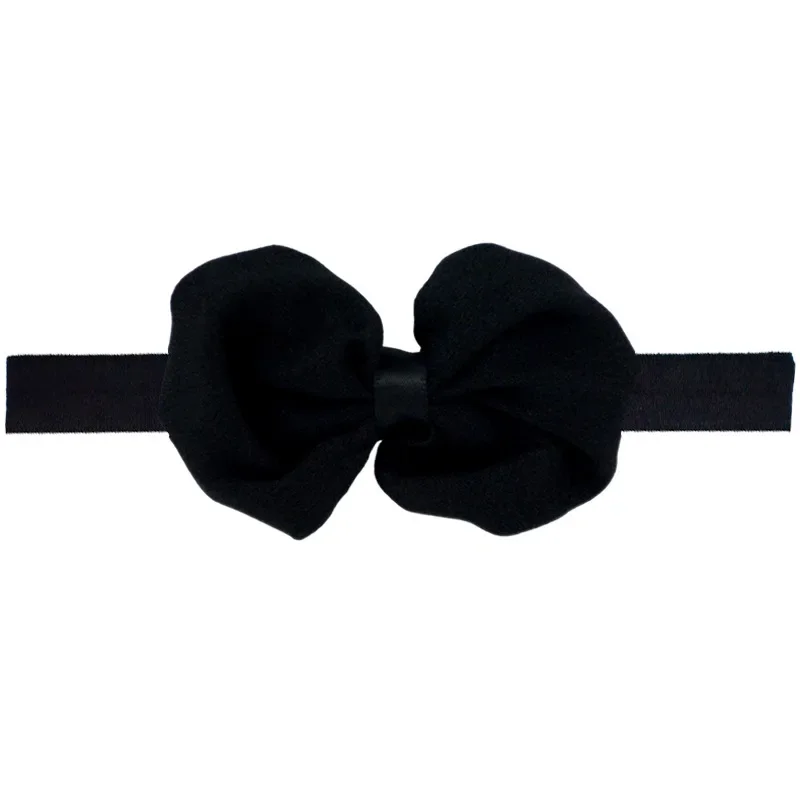 Bows Headband Girls Wide Edge Traceless Bowknot Newborn Baby Elastic Soft Hair Band Kids New Hair Accessories