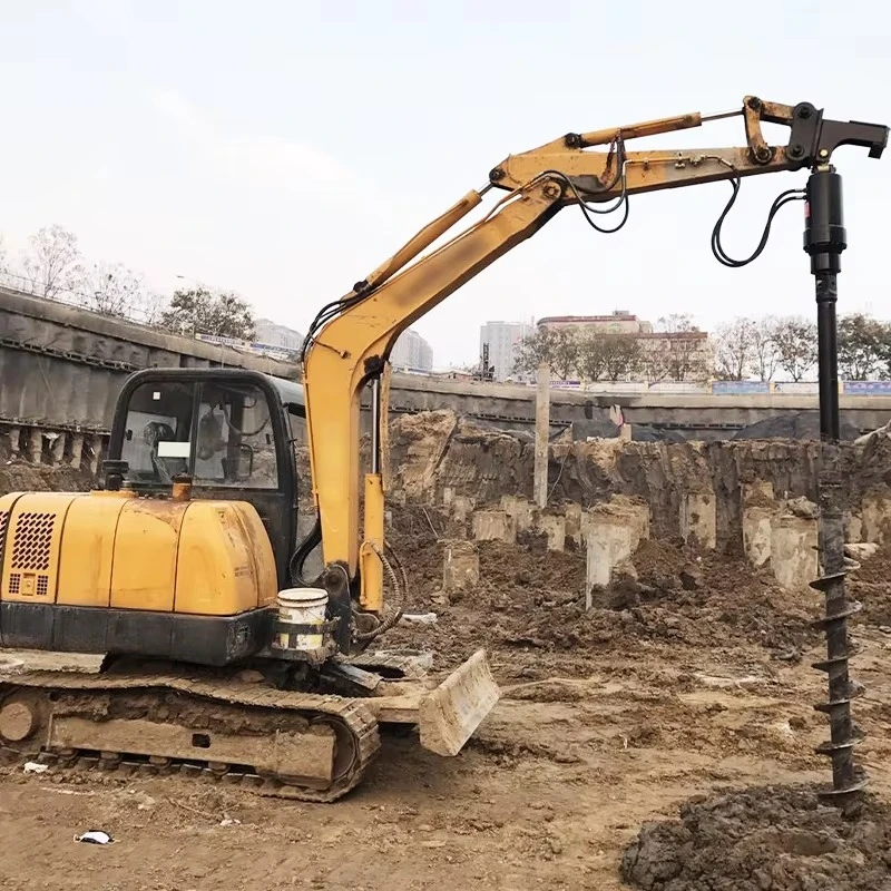 Excavator Attachment Hydraulic Earth Auger Drill Soil Drilling Rig for Piling,Soil Drilling,Hole Digger
