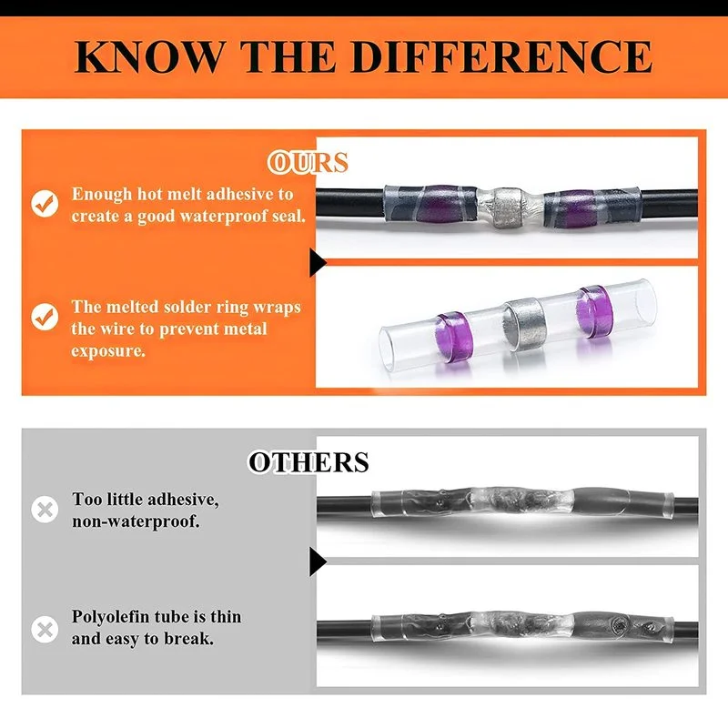 50/150/250 шт., Термоусадочные соединители