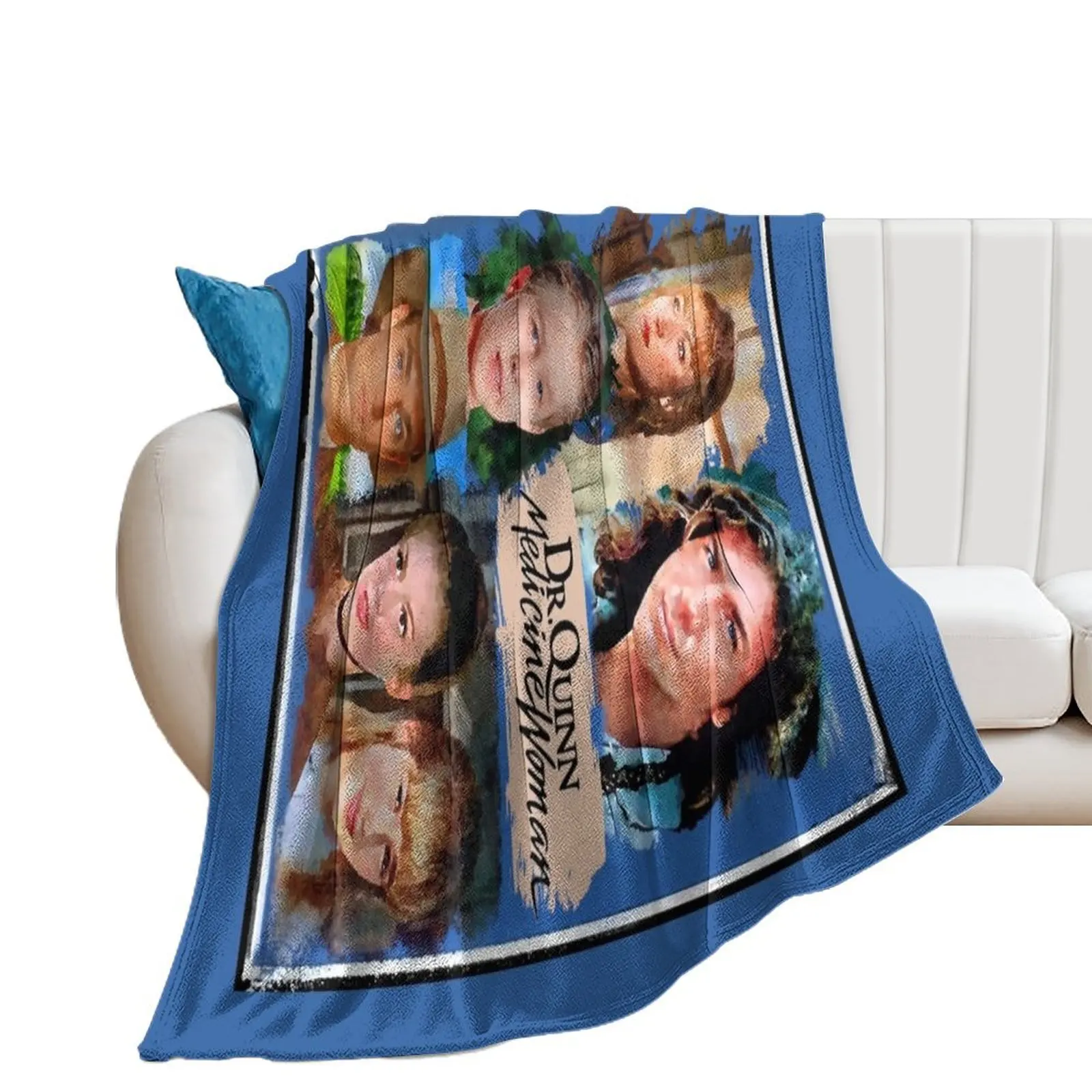 

Dr Quinn Medicine Woman Family Throw Blanket Custom Stuffeds Retros Blankets