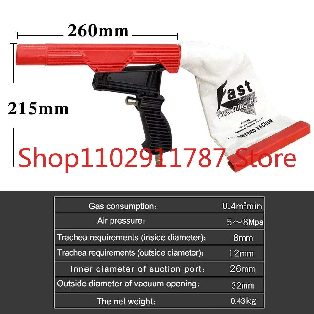 Multifunctional Pneumatic Spray Vacuum Gun Suction Cleaning Device Air Powered Fixing Car Tire Tool