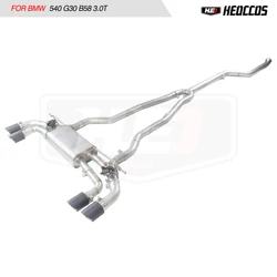 HEO Racing Performance Car Catback Exhaust Muffler Pipe Sport Sound for BMW 520I 530I 540i G30 G31 B48 B58 2.0T 3.0T catback