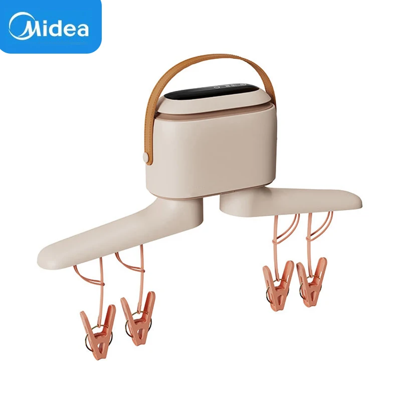 Midea Foldable Colthes Dryer Home Travel Use Hanging Multifunction Cloth Drying Machine Timing Function Waterproof Fast Drying