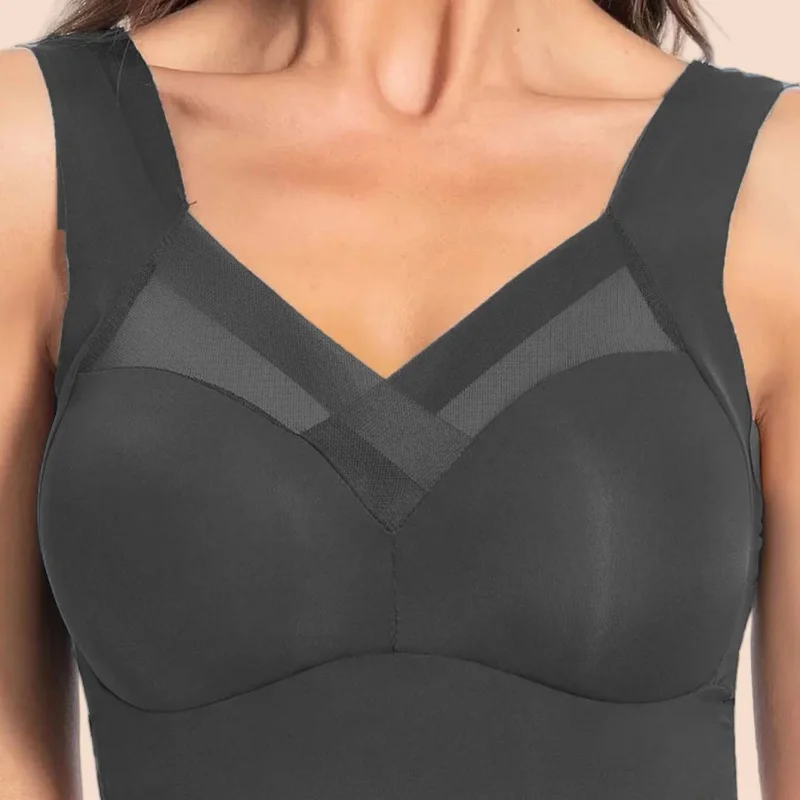 4er-Pack nahtlose rückenfreie BHs für Damen. Einteiliges Design, gepolstert und ohne Bügel. Dünnes, hautfreundliches Material mit nicht beruhigendem Material