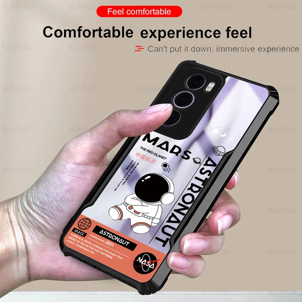 Transparent Phone Case For OPPO Reno 12FS 11F 10 9 8T 8Z 7Z 7SE 6Z 5 4 3 2Z 4G/5G Pro Plus Shock Fall Prevention Acrylic Case 7 image 6