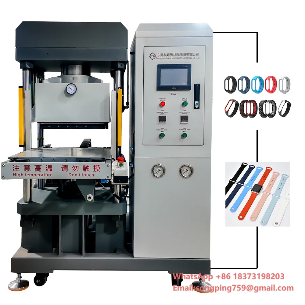 

Automatic Vacuum Soft Silicone Heat Transfer Label Machine Stamps Rubber Machinery T-Shirt Embossed 3D Sticker Making Machine