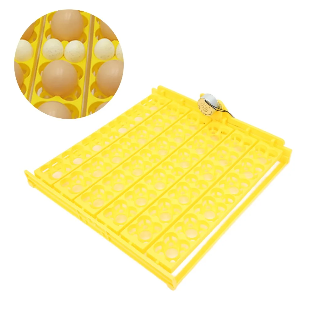 1set AC 110V Egg Incubator Tray ABS Yellow Automatic Egg Turner Hollow Structure Stable Motor Incubator Accessory Home