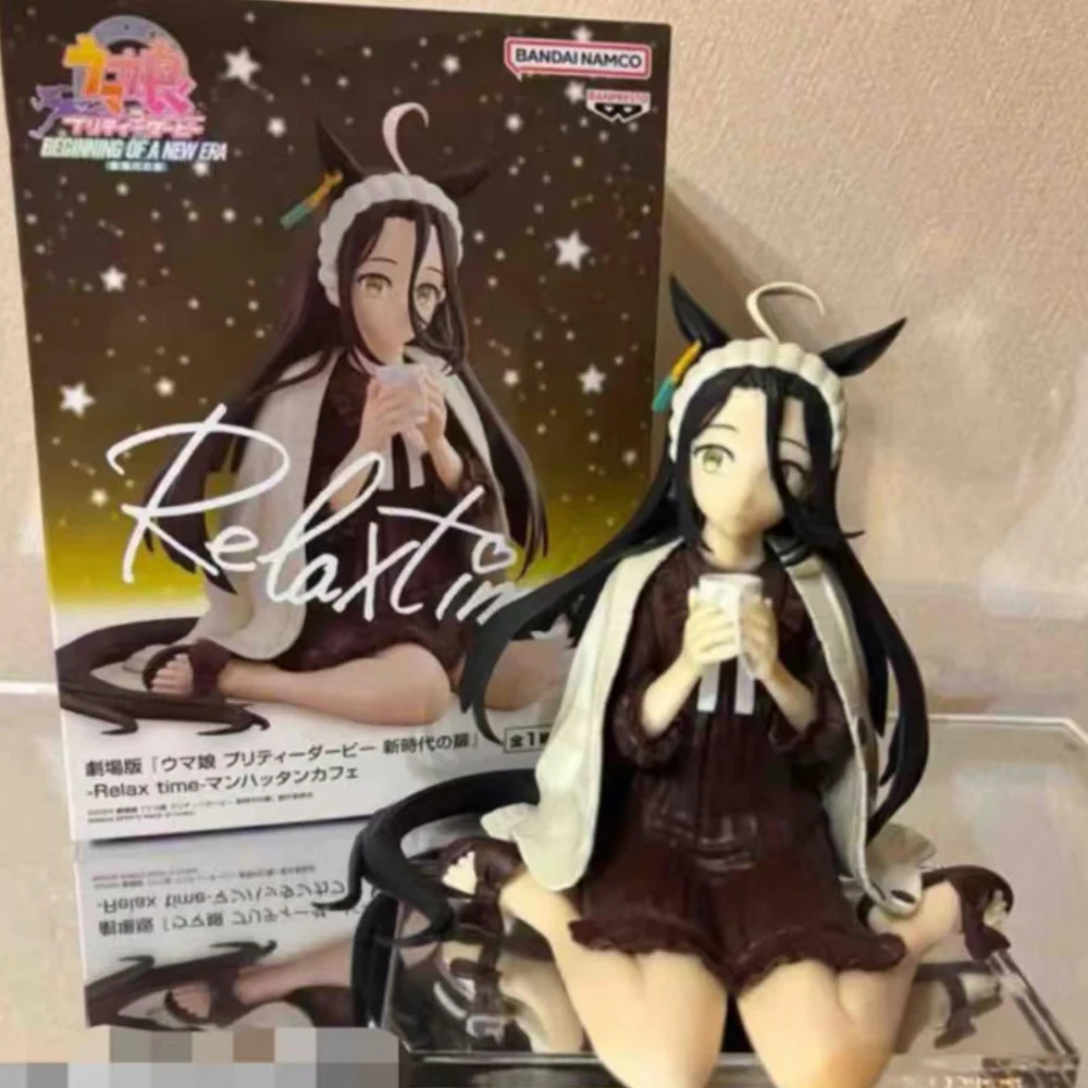 

Оригинал в наличии Bandai Spirits Banpresto Shousetsu Gekijouban "Umamusume Manhattan Cafe Аниме Фигурка Модель Украшение Kawaii