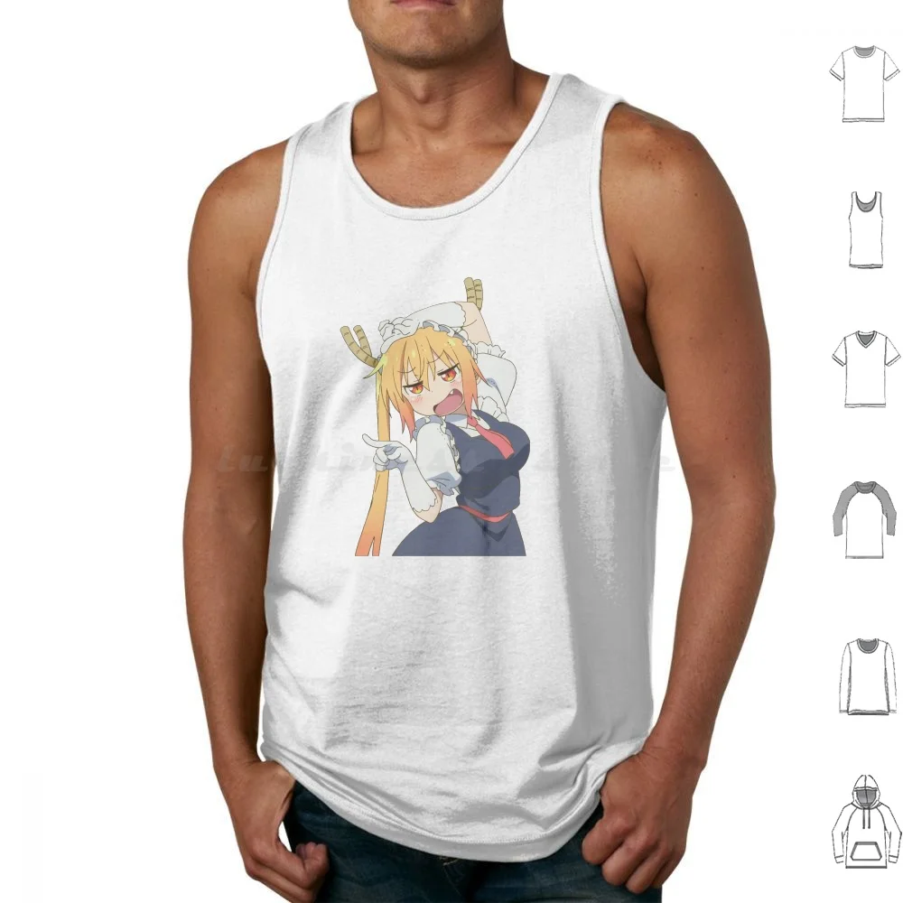 

Тору Smug Майки Жилет без рукавов Miss Kobayashis Dragon Maid Kobayashi San Chi No Maid Dragon Dragon Maid Tooru Kamui