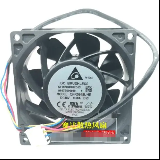 

Delta Electronics QFR0948UHE DC 48V 0.6A 92x92x38mm 4-Wire Server Cooling Fan