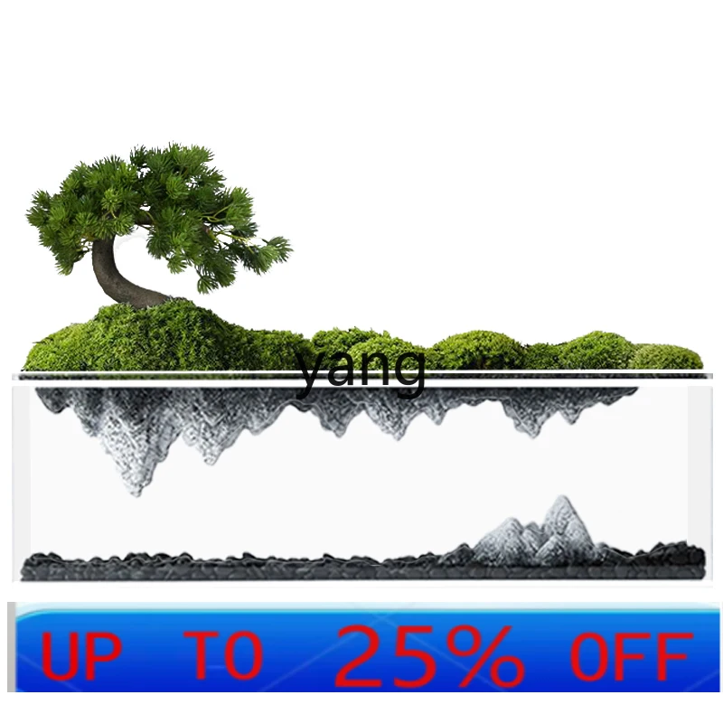 

LTT simulated plant Chinese Zen landscape reflection welcome pine bonsai green plant ornament