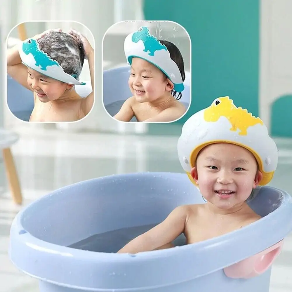 

Safe Bathing Hair Shield Ear Protection Shampoo Artifact Bath Head Cover Hair Wash Hat Baby Shower Cap