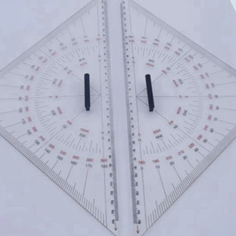 6X Chart Drawing Triangle Ruler For Ship Drawing 300Mm Large-Scale Triangle Ruler