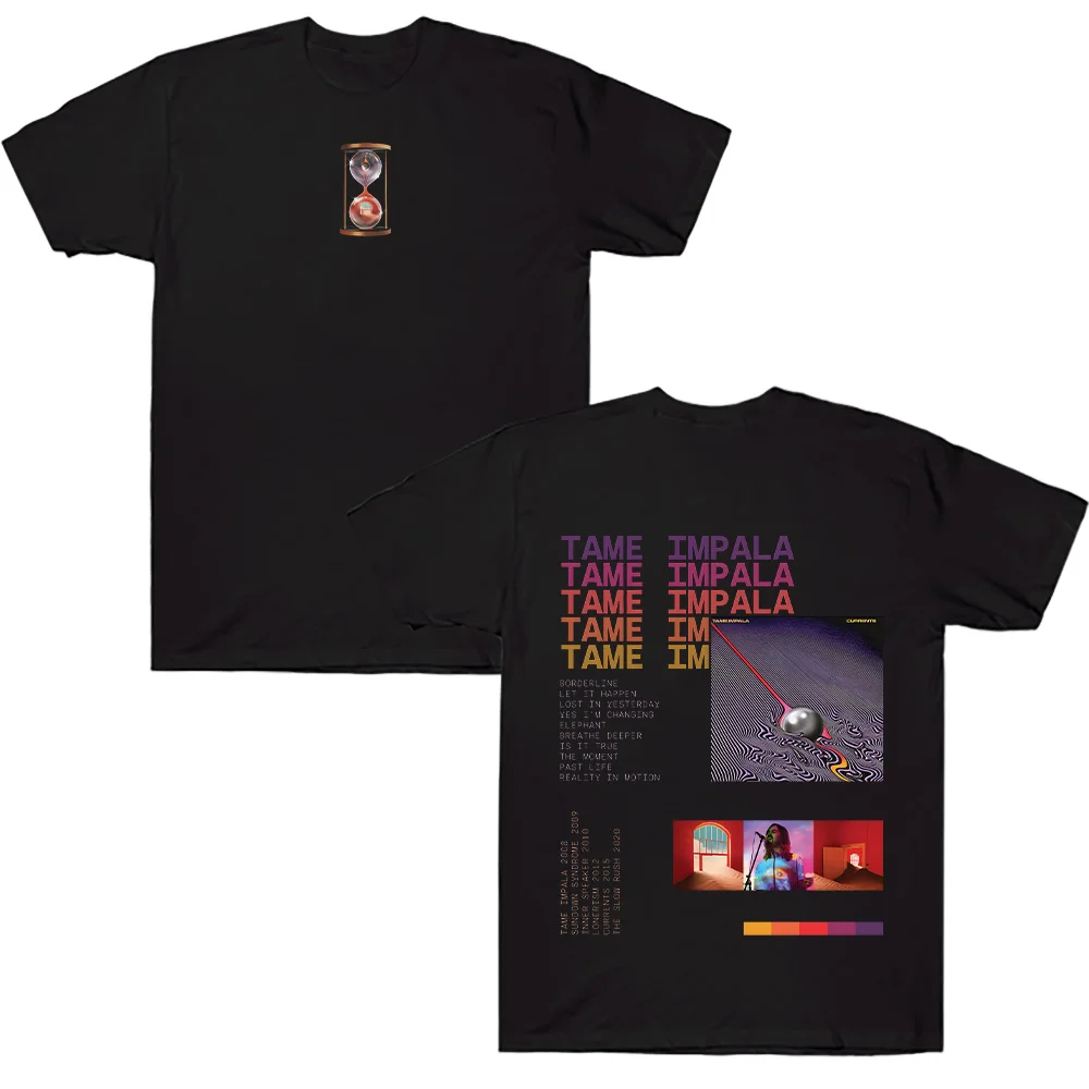 Tame Impala T-Shirts Vintage Tame Impala Currents Grafik-T-Shirt Unisex trendige Baumwoll-T-Shirts Sommer neues Design Geschenk für Fans T-Shirts – Detail 6