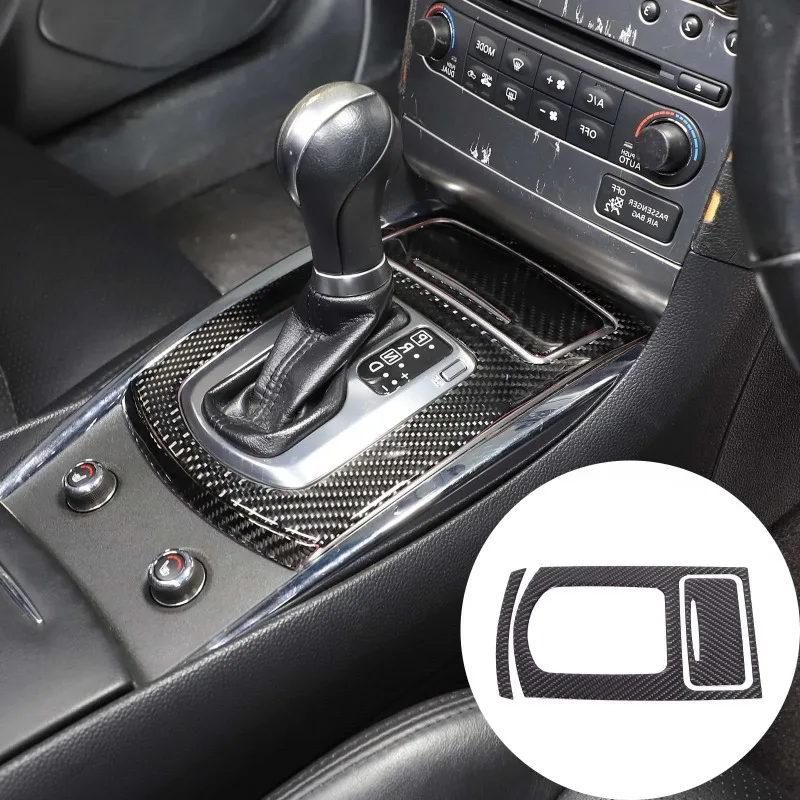 

For Infiniti G25 G27 G37 2007-2013 Soft Carbon Fiber Car Center Control Shift Panel Frame Cover Trim Stickers Car Accessories