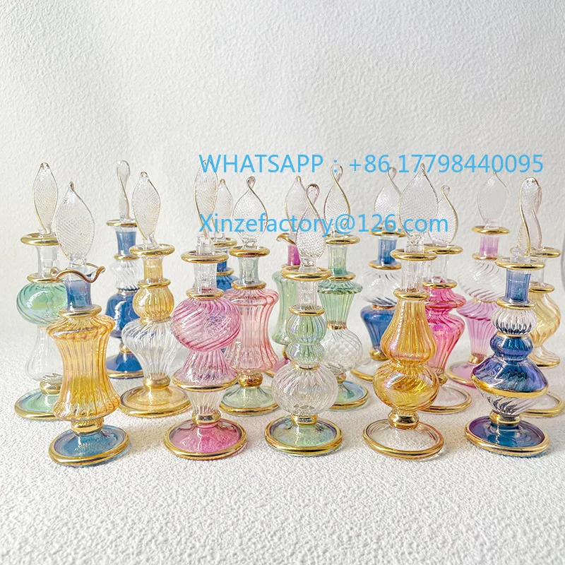 

Customizable Egyptian Perfume Bottle Handmade 8cm Fragrance Bottle Glass Bottle Ornament Ornament Souvenir