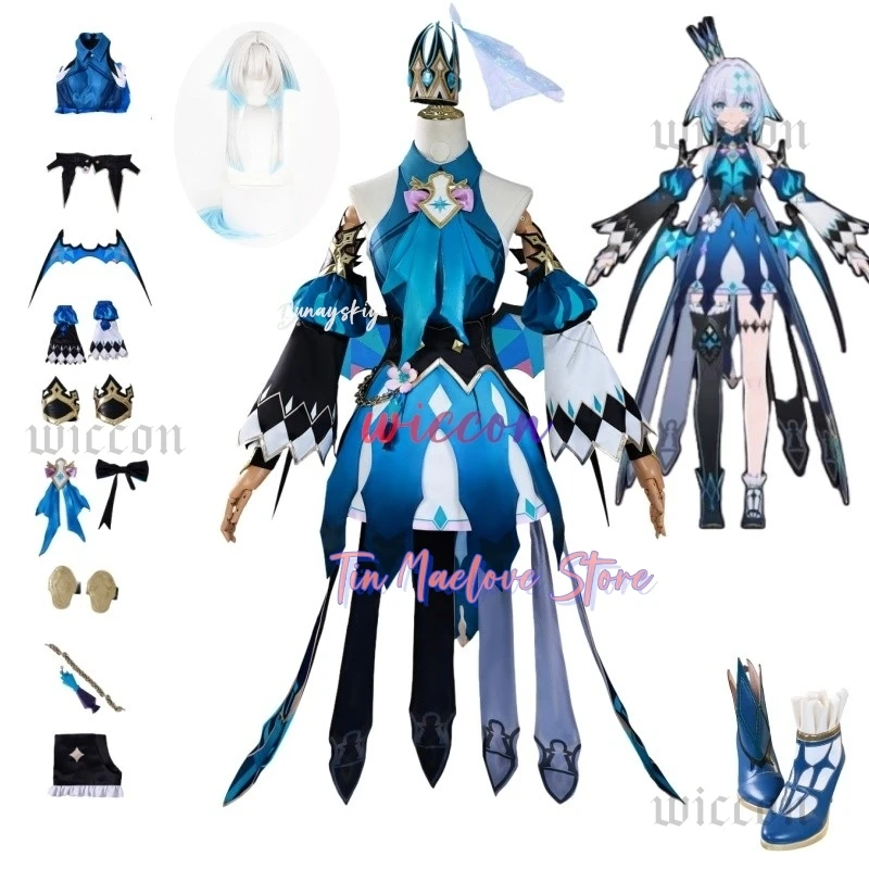 

Cerydra Cosplay 코스프레 Wig Game Honkai Star Rail Dress Uniform Wing Amphoreus For Women Girl Role Playing Dress Suit Outfit