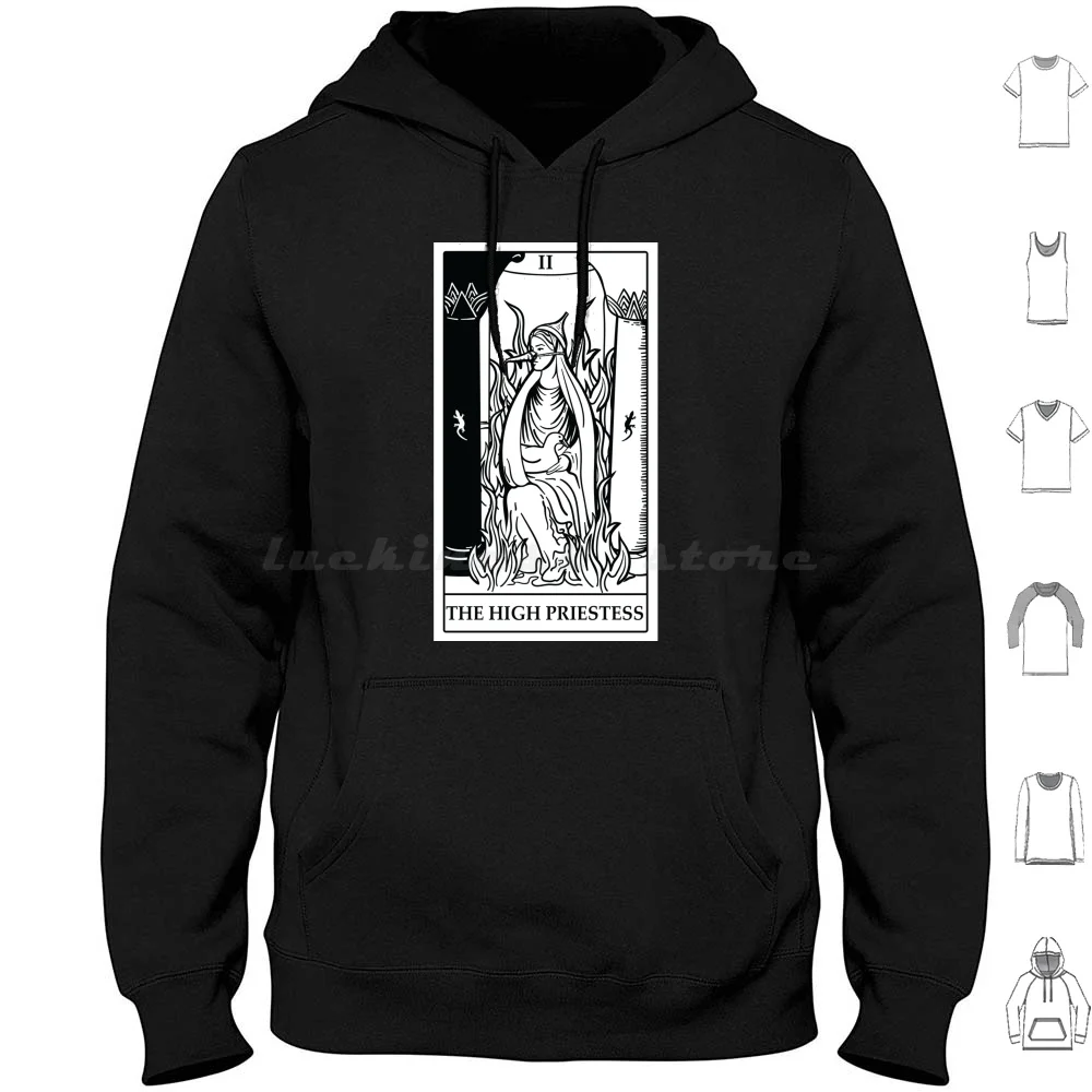 The High Priestess Tarot Card Hoodie cotton Long Sleeve Monty Python Monty Python And The Holy Grail Tarot Holy Grail Tarot