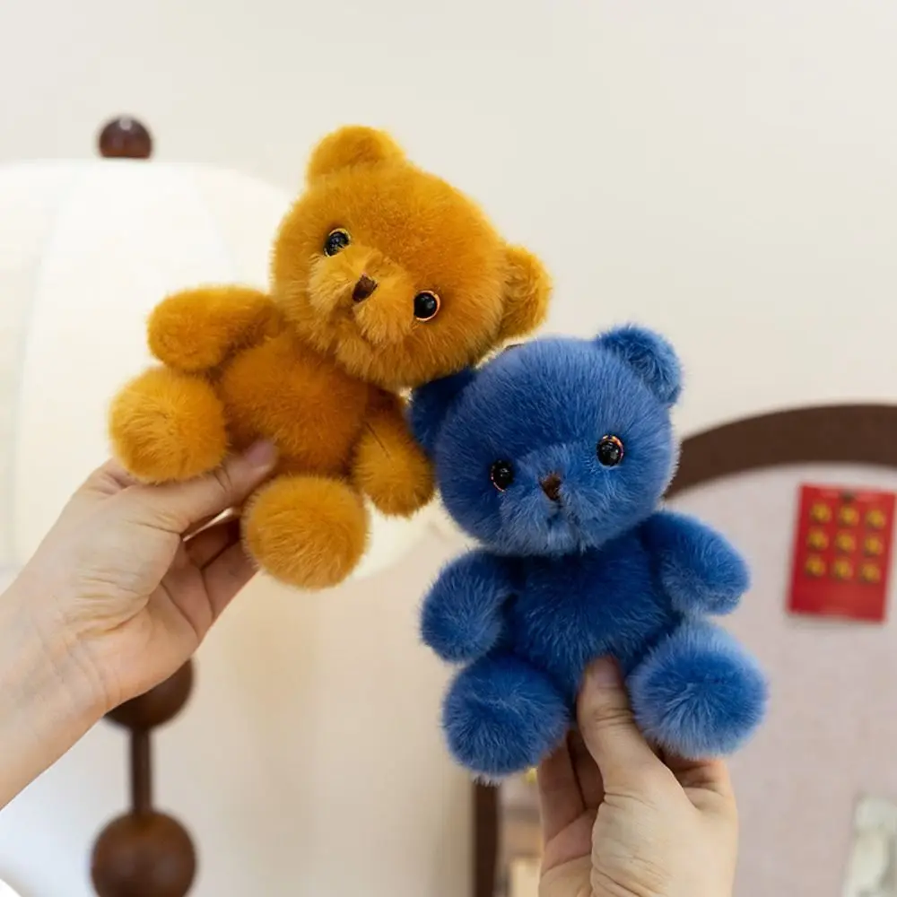 

Декоративный брелок-подвеска из ПП-хлопка: милый плюшевый медвежонок, кавайные украшения в виде медведя, 15 см, реалистичный медведь, аксессуар для телефона