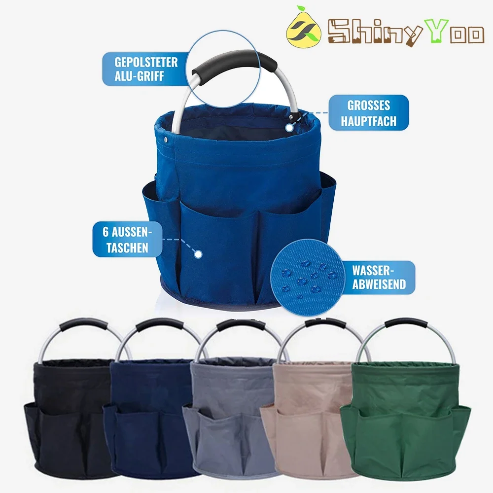 

Tool Organizers Bag 17L Collapsible Tool Bag Laundry Organizer Outdoor Camping Garden Harvest Basket Bathroom Storage Wash Bag