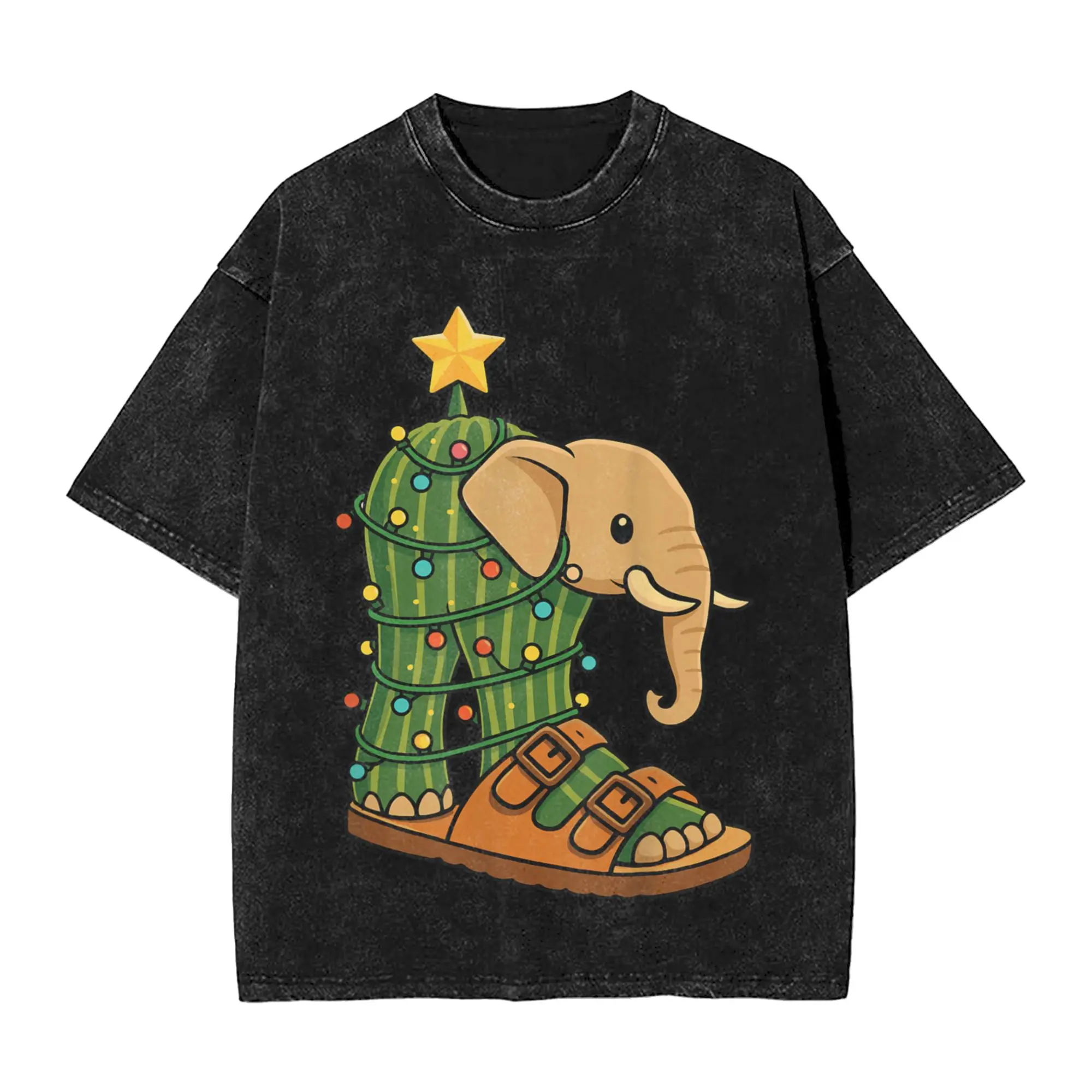 

Итальянская рождественская елка Brainrot Lüandreì Larila, мужские футболки, потертые футболки с короткими рукавами и круглым вырезом, хлопковая Новое поступление, одежда