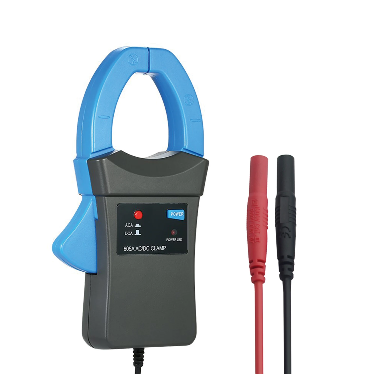 

HOLDPEAK 600A DC/AC Current Clamp Adapter Clamp-On Meter Tester with Test Probes, LED Power Indicator, not Includes Battery