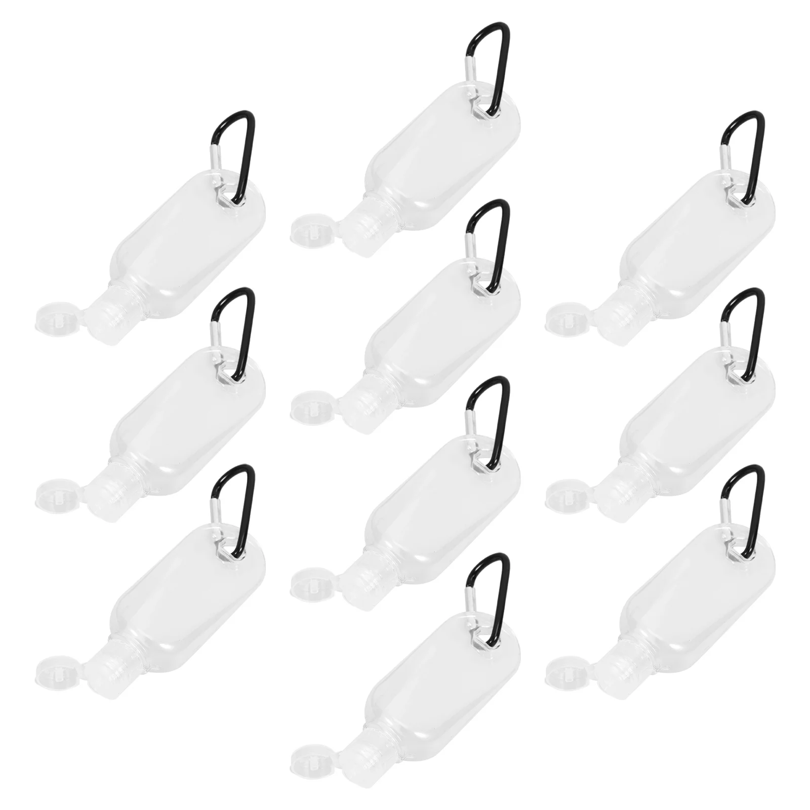 10 Sets Hand Bottle Sub-packaging Clear Refillable Water Container Bottles Containers The Pet Empty Dispenser