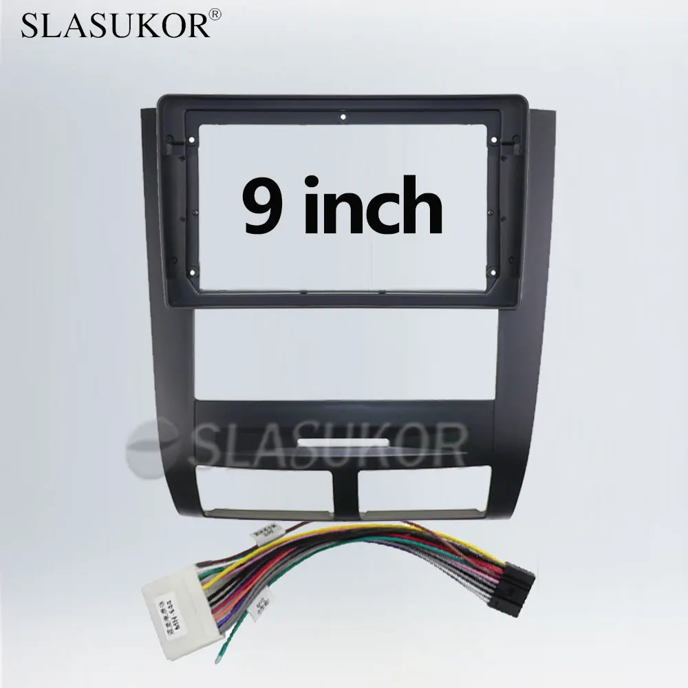 9 INCH Fascia fit For SSANGYONG Rexton 2002 - 2006 Panel Dash Mounting Installation Trim Kit Frame Bezel