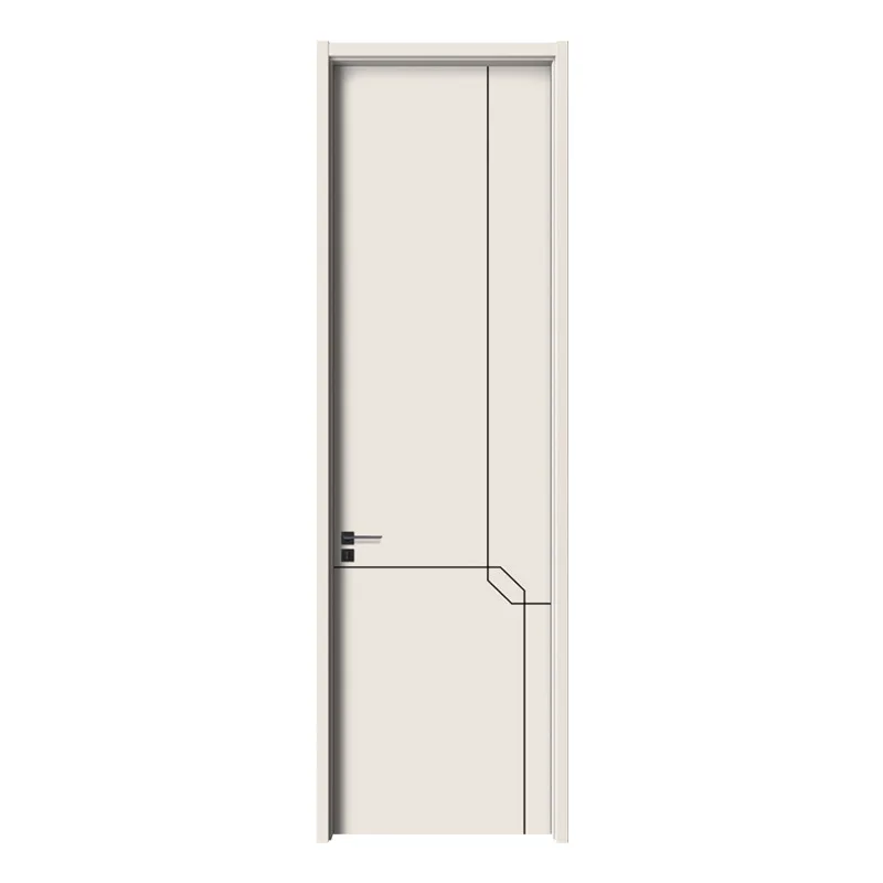 Solid wood door   Sound insulation Multi-layer compression entry Composite paint door Home improvement Casement door S
