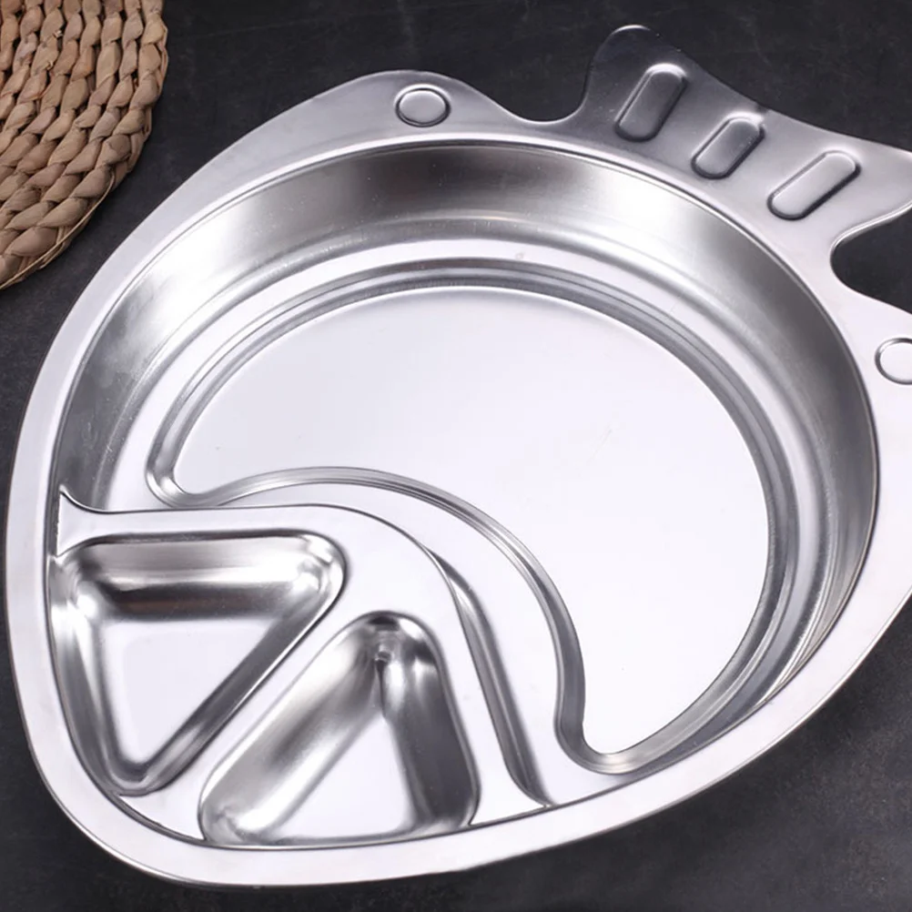 

1Pcs Dumpling Plate Drain Oil Plate Fish Shaped Cooling Tray Saucer Multipurpose Serving Dish for French Fries Sushi Fried