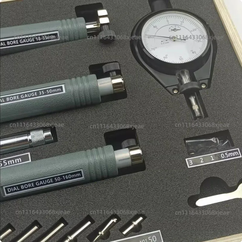 High Precision inside Micrometer Bore Gauge Set 18-160mm Dial Indicator Cylinder Bore Measuring Tool for Industrial Use