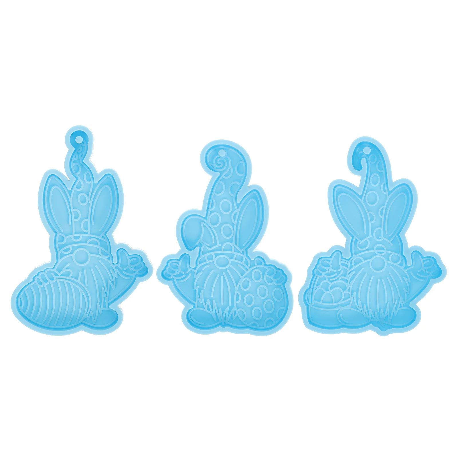 

3Pcs Silicone Mold DIY Key Ring Pendant Mold for Handmade Craft Keychain Making DIY Silicone Mould Pendants Mould