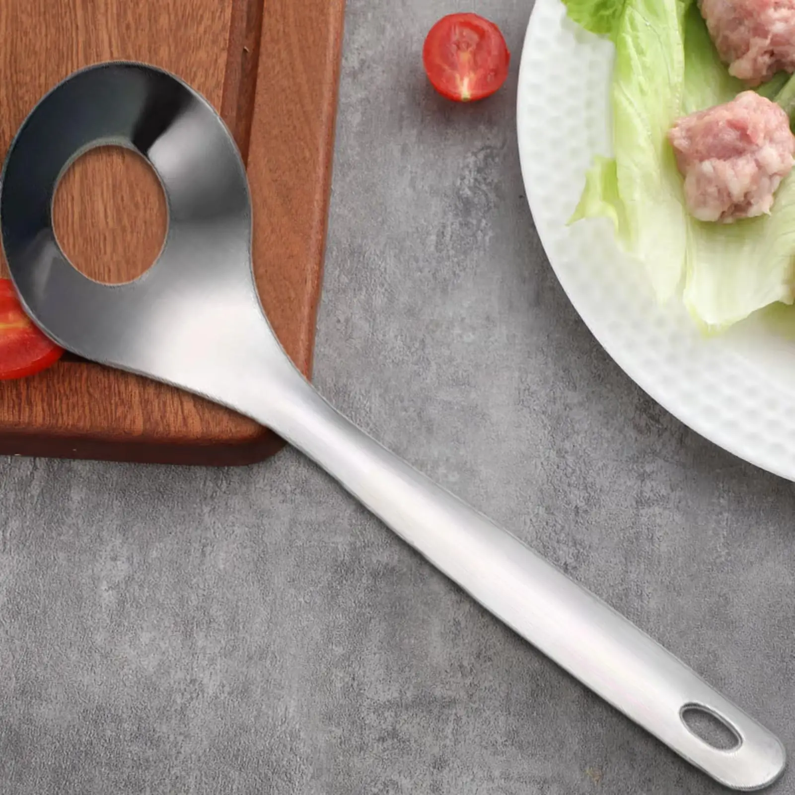 Stainless Steel Non-stick Meatball Spoon Maker Kitchen Gadget Squeezing Ball Mold Spoon for Perfectly Shaped Meatballs