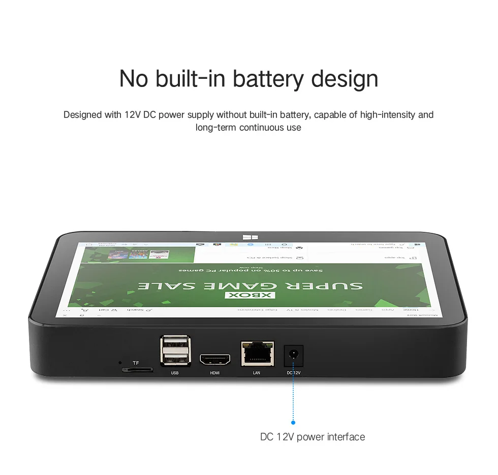 피포 X11 미니 PC 윈도우 10 OS 9인치 PLS 터치스크린 인텔 N4020 CPU 4GB 램 64GB 롬 HDMI BT4.0 와이파이 RJ45 USB 미니 데스크탑 PC