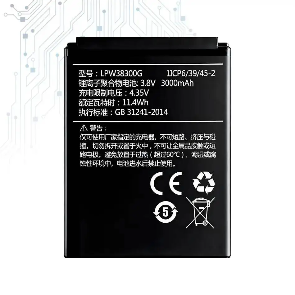 Mobile Phone Battery For Hisense LPW38300G Reliable Replacement 3000Mah Environmentally Friendly