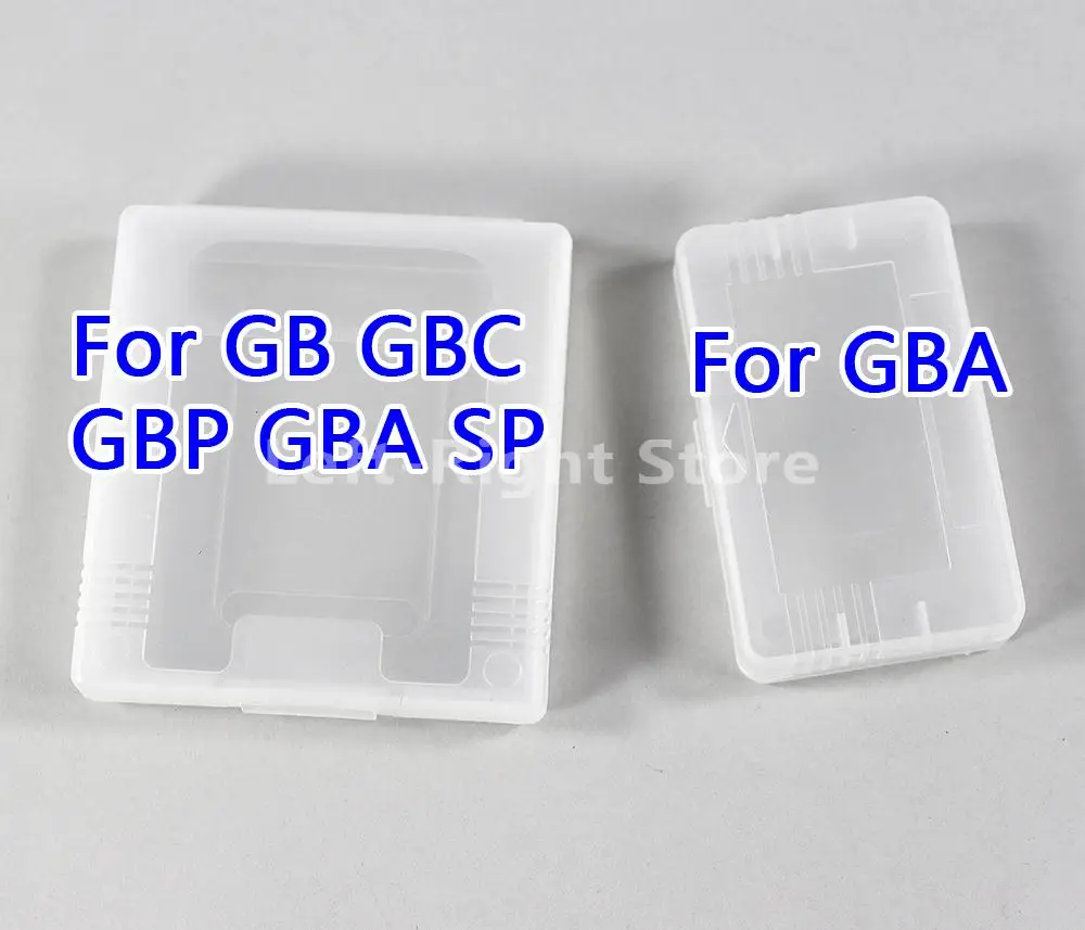 

50PCS For GBA Plastic Card Cases Boxes Game Cartridge Case Dust Cover White Clear For GameBoy Advance For GB GBC GBP GBA SP