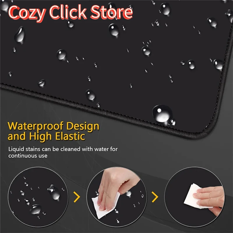 لوحة ماوس للكمبيوتر XL لوحة ماوس لوحة المفاتيح حصيرة الماوس اليابان موجة البحر الأسود ألعاب لينة مكتب السجاد الجدول حصيرة سطح المكتب لوحة الماوس