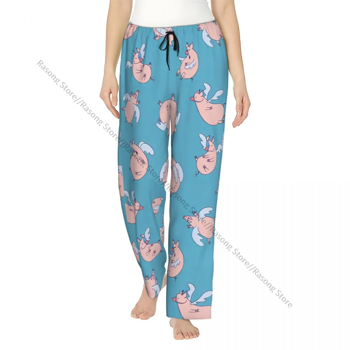 

Flying Pigs Women Sleep Pants Lounge Pants for Winter Nights