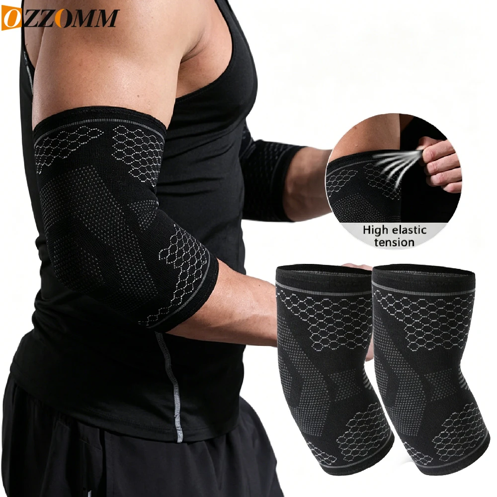 1/2PCS Compression Tennis Elbow Support for Golfer’s Elbow,Breathable Arm Stabilizer Brace for Weightlifting,Cross Training,Gym