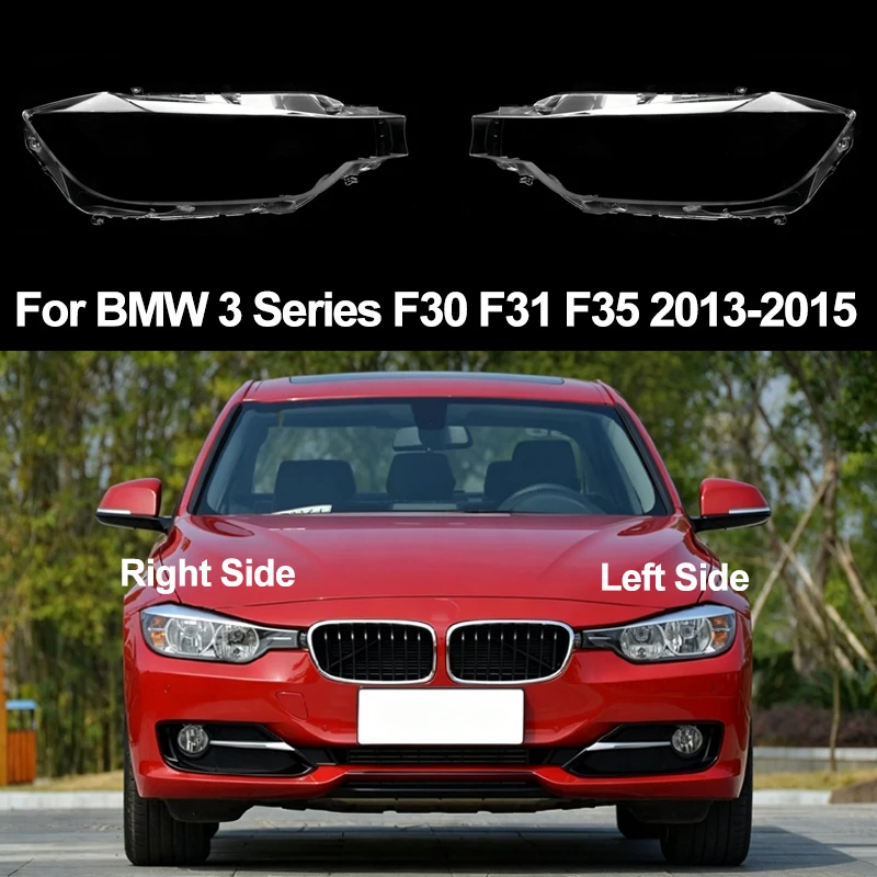 For BMW 3 Series F30 F31 F35 320 328 335 2013 2014 2015 Front Headlight Lens Cover Headlamp Shell Clear Lampshade Car Accessory