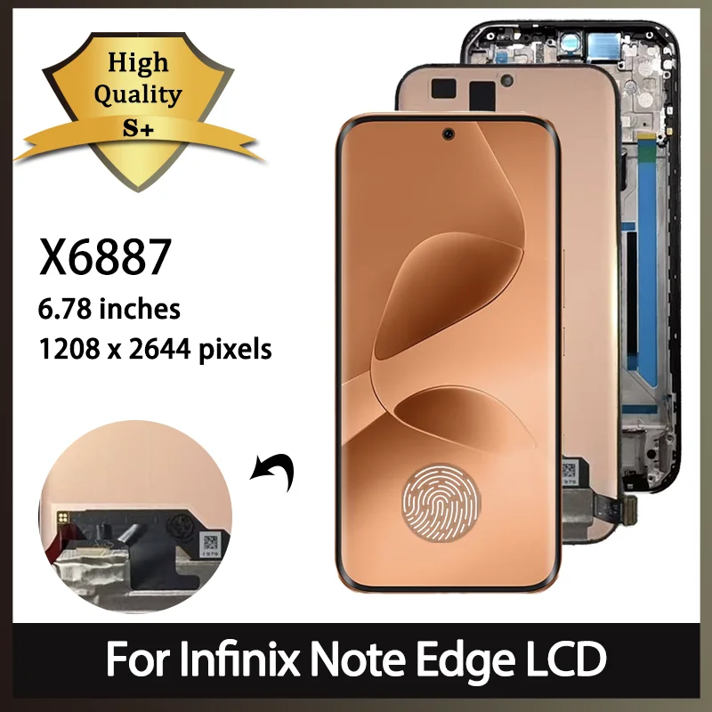 x6887-premium-lcd-for-infinix-note-edge-lcd-display-touch-panel-screen-digitizer-assembly-with-frame-fingerprint