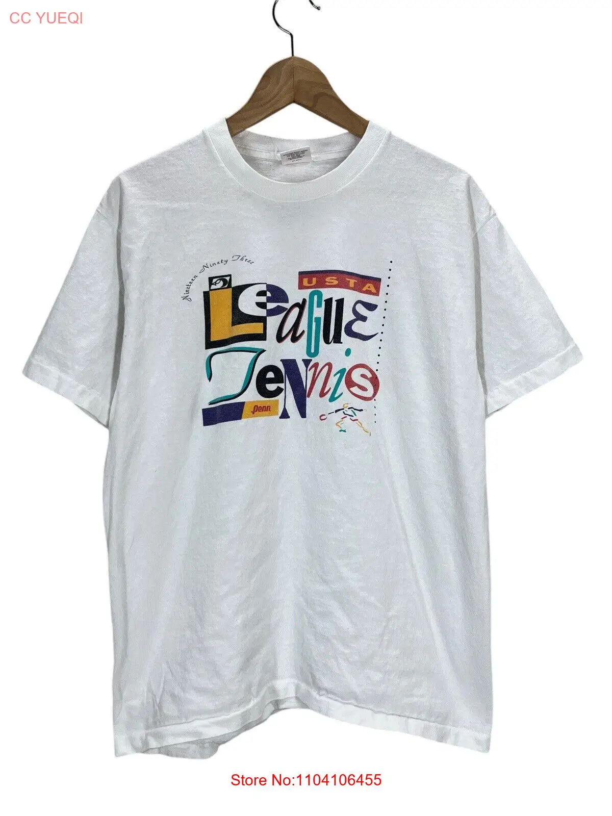 

Vintage 1993 USTA League Tennis T-Shirt Large