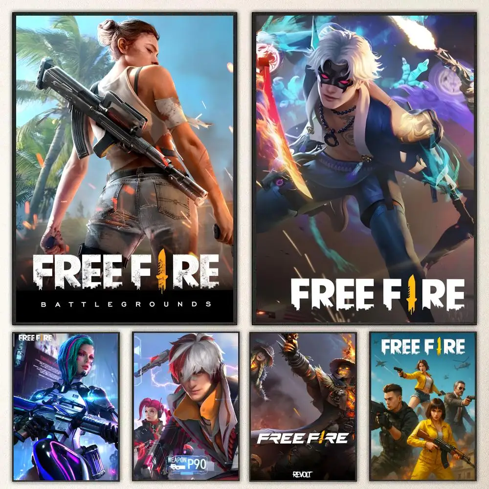 Game Free Fire   Print Wall Art Pictures Canvas Painting Living Room Bedroom Home Decor Poster