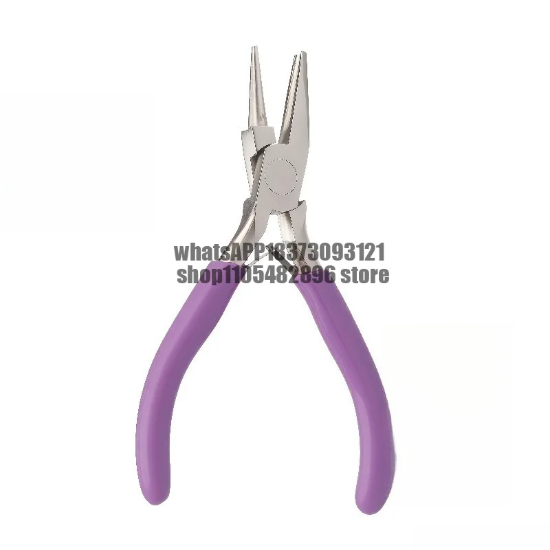Needle curlers/three-section needle curlers handmade jewelry DIY tool curved needle gold silver copper iron winding pliers