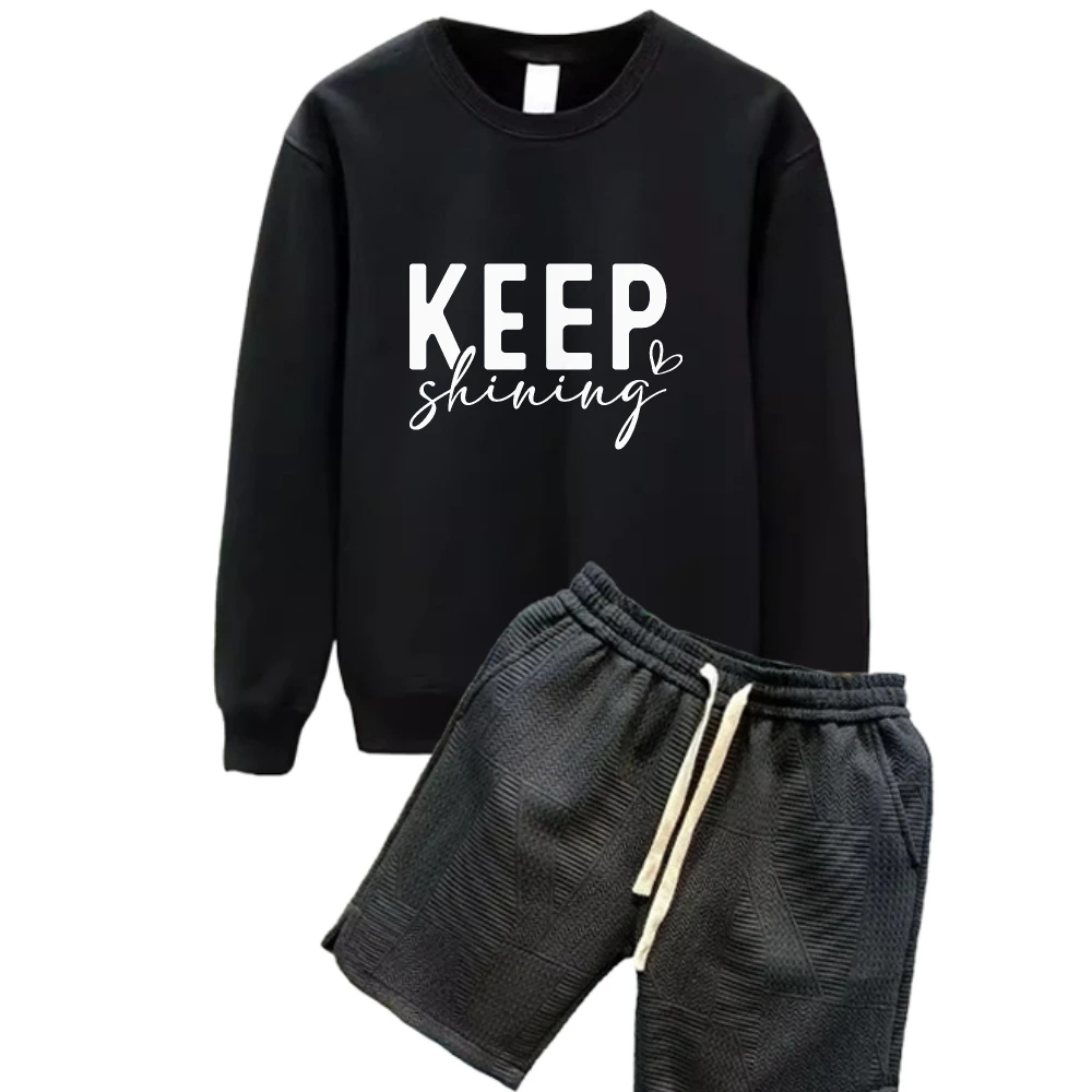 

2025 Printed capital English letters suit Spring And Autumn Men's Tracksuit Set Casual Daily Wear Stylish Comfortable Outfit set