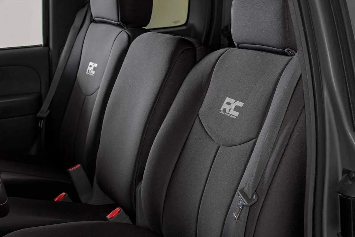 Neoprene Front Seat Covers for Chevy Silverado & GMC Sierra 1500 (1999-2006) - Waterproof & UV Resistant, Foam Padded, Front Sea