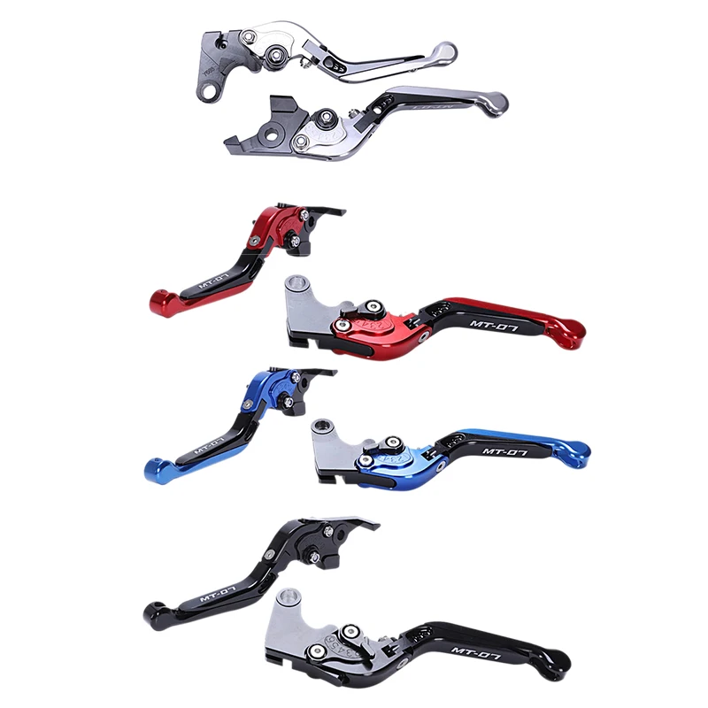 Motorcycle Accessories Aluminum Cnc Folding Extendable Brake Clutch Levers For Yamaha Mt-07 Mt 07 Fz-07 Fz 07 2014-2018