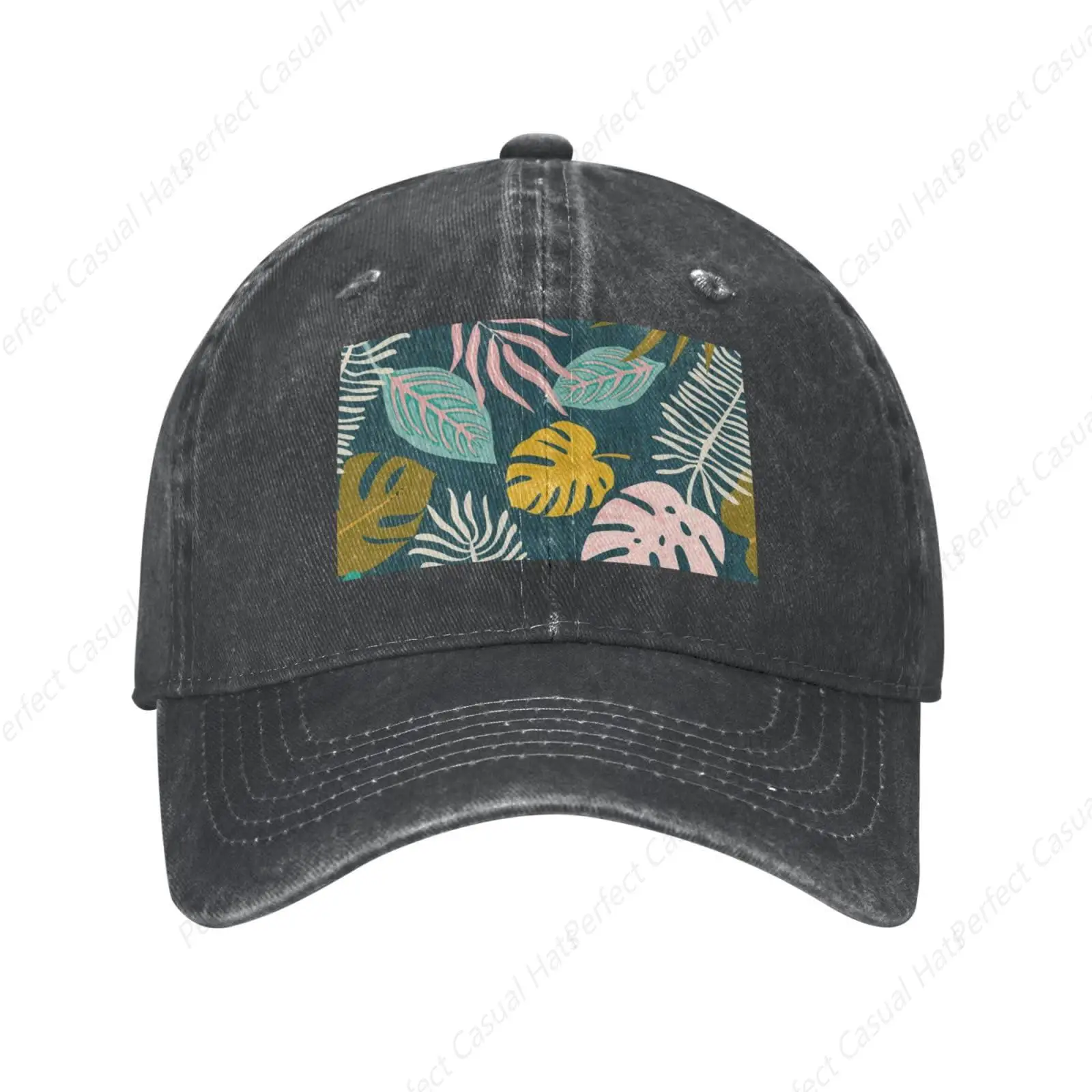 Hot-Selling Vintage Palm Leaves Graphic Printing Sunscreen Cowboy Hat Peaked Caps Baseball Caps Trucker Hat Men Women  Caps ?