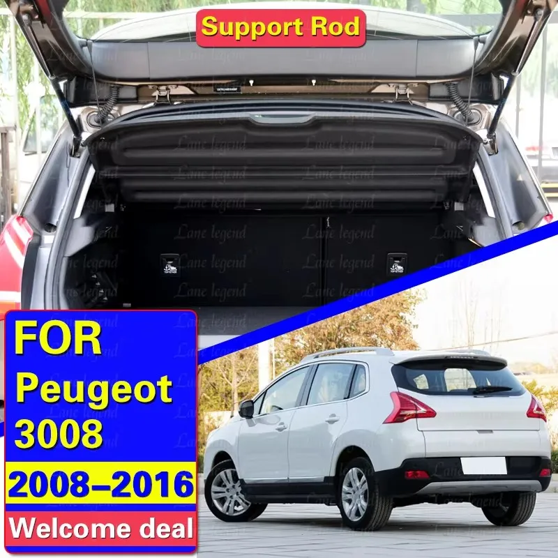 Rear Tailgate Strut For Peugeot 3008 T84 1st SUV 2008-2016 Trunk Boot Lift Support Rod Shock Damper Piston Back Door Stay Prop