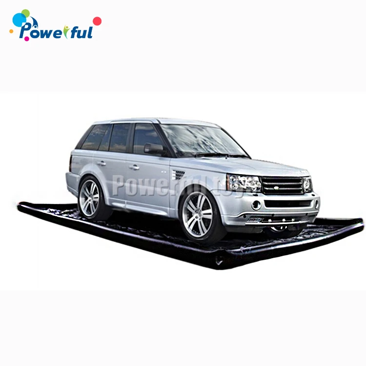 High Quality Customized Water Containment Mat PVC Portable Garage Floor Car Wash Mat With Air-Pump